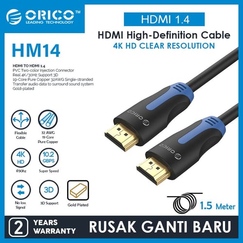 ORICO HM14-15 Gold-plated Connectors HDMI HDTV Cable