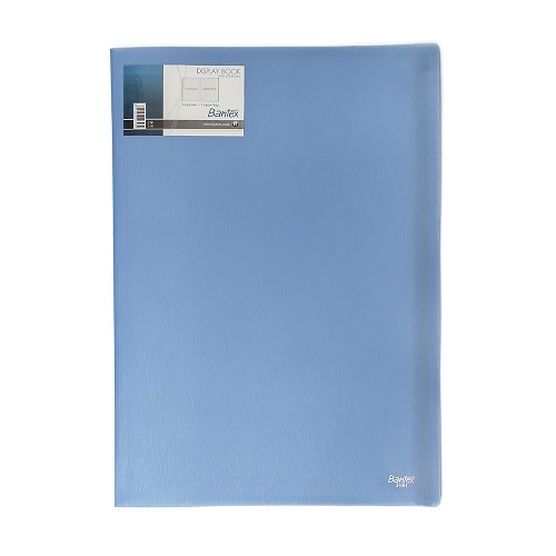 BANTEX Display Book and Zipper Bag Folio 13181 11 Blue