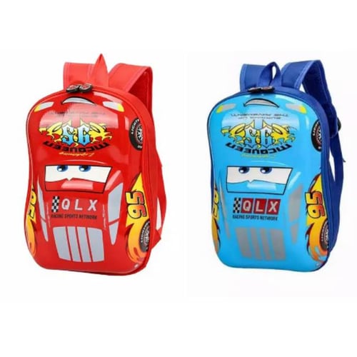 Tas Ransel Backpack Anak Laki-Laki Karakter Kartun Cars