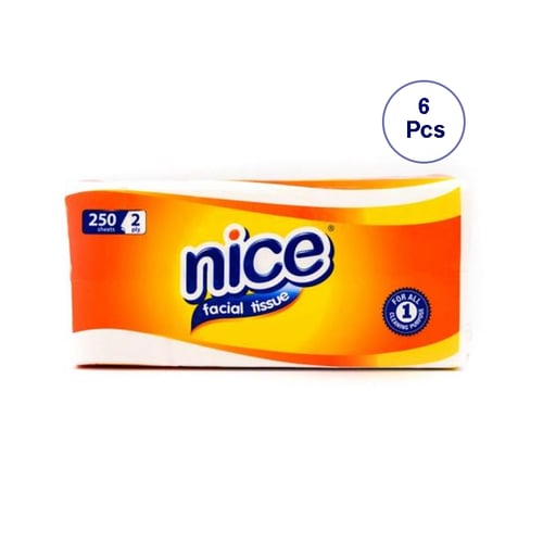 NICE Tissue Softpack 250 Sheet (6 Pcs)