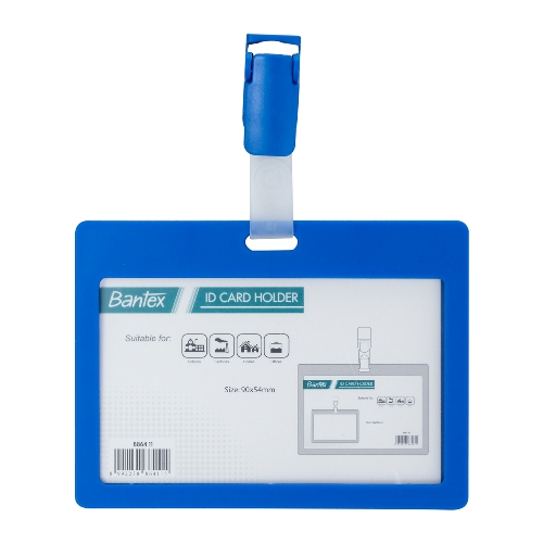 BANTEX ID Card Holder with Clip Cobalt Blue 8864 11