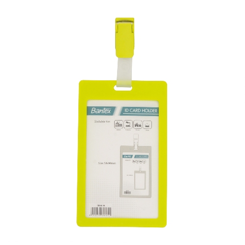 BANTEX ID Card Holder With Clip Portarit Lime 8866 65