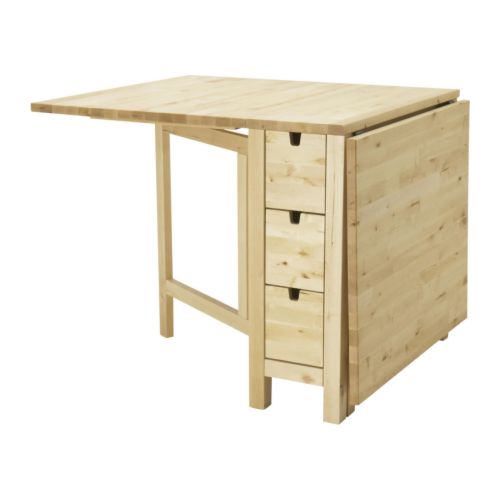 PROMO SAMPAI 9 JANUARI 18 - IKEA (R) - NORDEN Meja lipat, kayu birch 26/89/152x80 cm