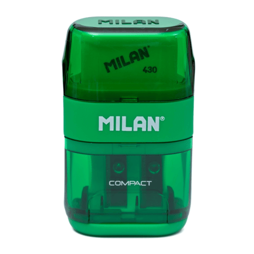 MILAN Sharpener Plus Eraser Compact 47031 Green