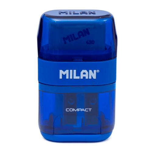 MILAN Sharpener Plus Eraser Compact 47031 Blue