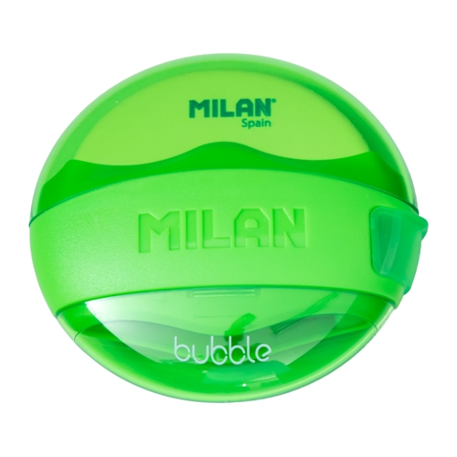 MILAN Pencil Sharpener and Eraser Bubble 47041 Green