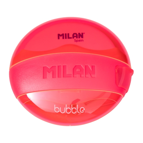 MILAN Pencil Sharpener and Eraser Bubble 47041 Red