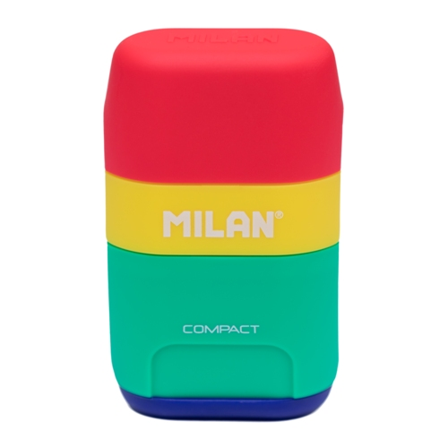 MILAN Sharpener and Eraser Compact Mix 47102 Red Green Mix
