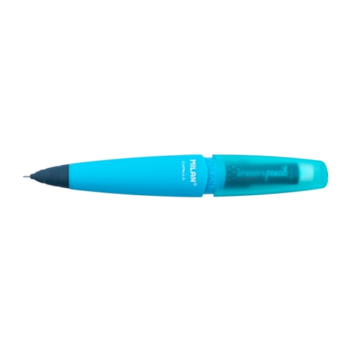 MILAN Eraser and Pencil Capsule 2B 0.7mm 185079 Blue