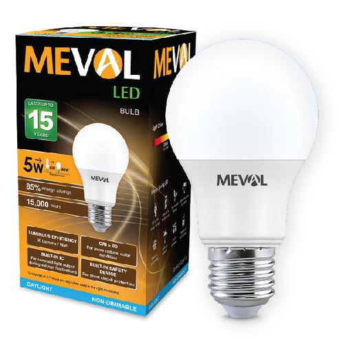 Meval LED Bulb 5W - Putih