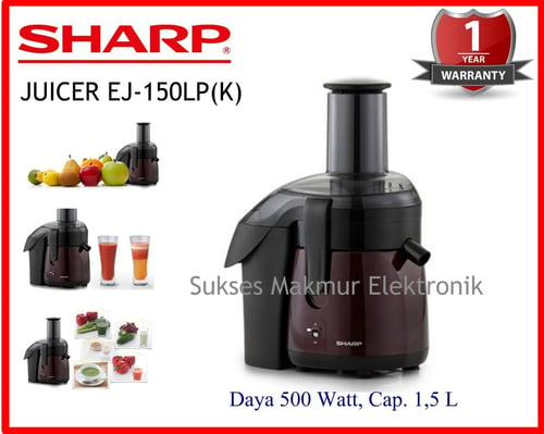 Sharp Juicer EJ-150LP(K) Daya 500 Watt, Cap. 1,5 L