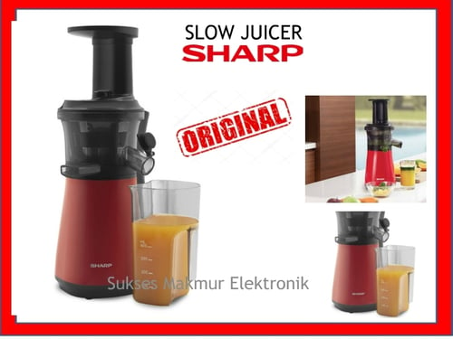 Sharp Slow Juicer EJ-C20Y-RD, Cap. 0.8Lt, Daya150 Watt, TERBARU