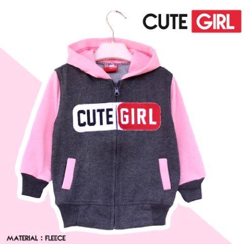Jaket Anak Cute Girl - Dafnazz - Size 9-10 Tahun