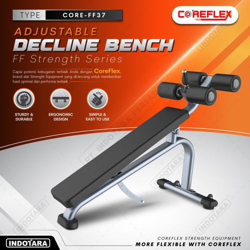 Adjustable Decline Bench CORE-FF37 Alat Fitness Coreflex