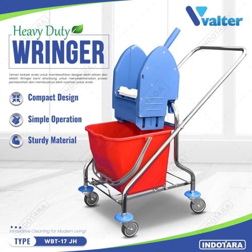 Alat Pel Mop Wringer Trolley Single & Double Bucket Valter WBT-17