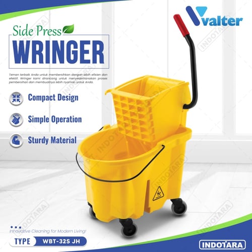 Alat Pel Mop Wringer Trolley Single & Double Bucket Valter WBT-32S