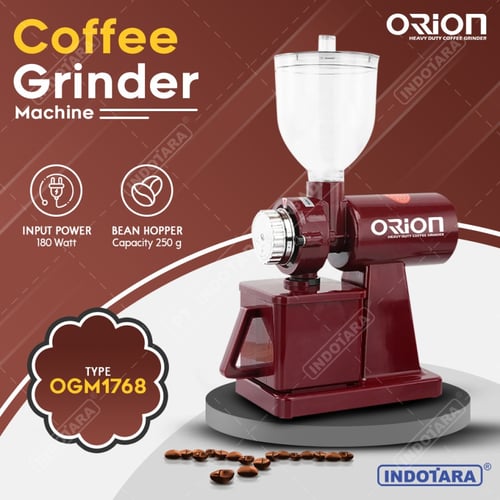 Alat Penggiling Biji Kopi Coffee Grinder Orion OGM1768 Red