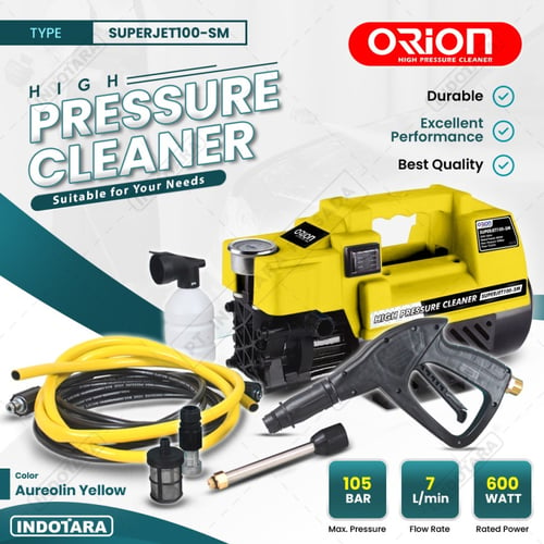 Alat steam cuci motor & mobil Jet Cleaner - Orion SUPERJET100SM Silent Aureolin Yellow