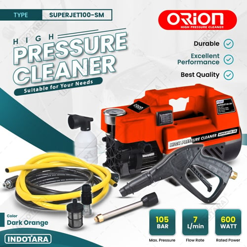 Alat steam cuci motor & mobil Jet Cleaner - Orion SUPERJET100SM Silent - Dark Orange
