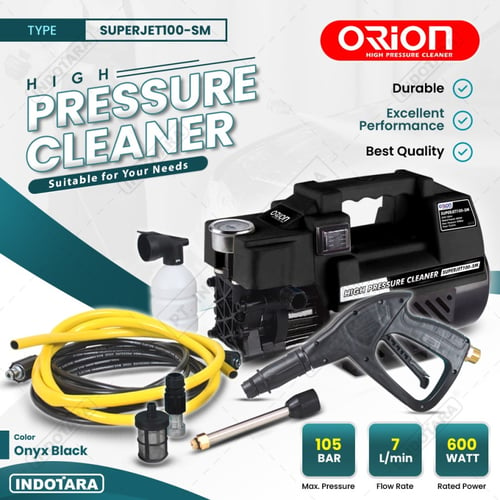 Alat steam cuci motor & mobil Jet Cleaner - Orion SUPERJET100SM Silent - Onyx Black