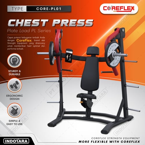 Chest Press Plate Loaded Fitness Coreflex Chest Press CORE-PL01