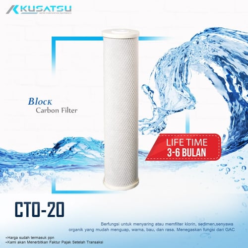 Block Carbon Filter ( CTO-20 ) - Kusatsu