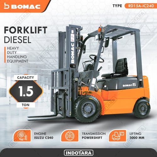 Bomac Forklift Diesel 1.5T RD15A - IC240