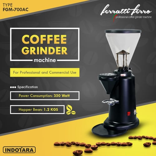 Coffee Grinder Machine Alat Penggiling Kopi Ferratti Ferro FGM-700AC - Hitam