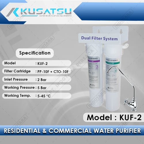 Double Water Filter KUF - 2 PP - 10F Kusatsu