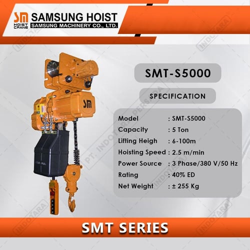 Electric Chain Hoist Samsung With Trolley Series SMT S5000