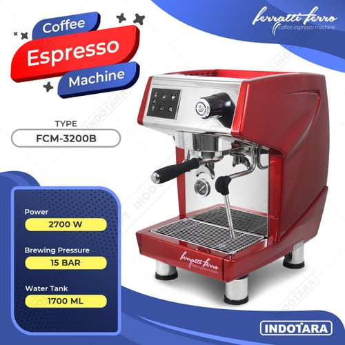 Ferratti Ferro Espresso Machine FCM3200B - Merah