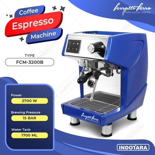 Ferratti Ferro Espresso Machine FCM3200B - Biru