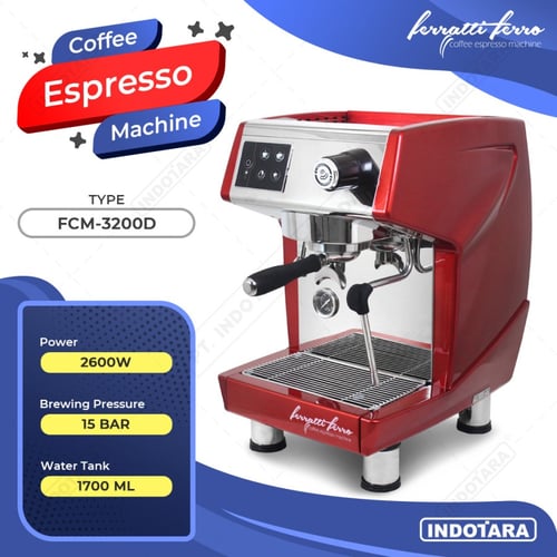 Ferratti Ferro Espresso Machine FCM3200D - Merah