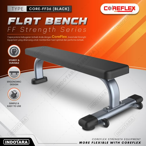 Flat Bench CORE-FF36 Alat Fitness Coreflex - Hitam