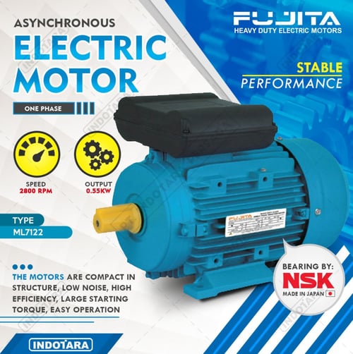 Fujita Electric Motor 1 Phase ML7122