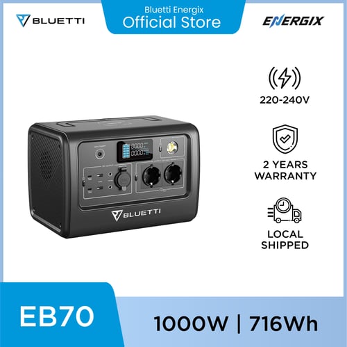 BLUETTI EB70 Portable Power Station | 1000W 716Wh