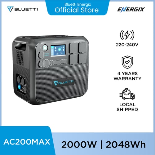 BLUETTI AC200Max Expandable Power Station | 2200W 2048Wh - AC200MAX