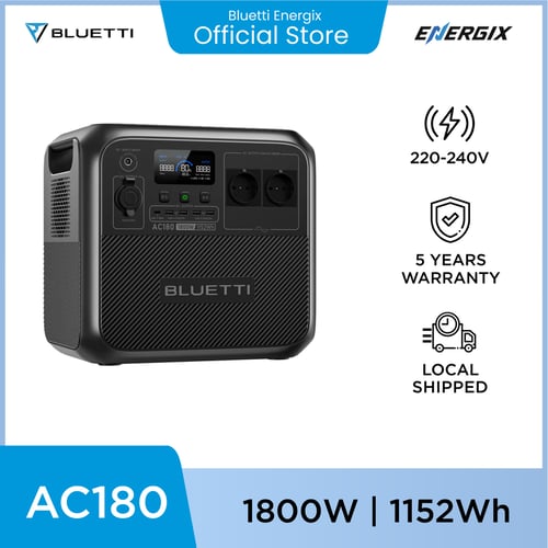 BLUETTI AC180 Portable Power Station | 1800W 1152Wh