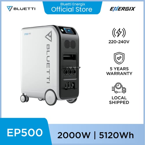 BLUETTI EP500 Portable Solar Power Station | 2000W 5120Wh