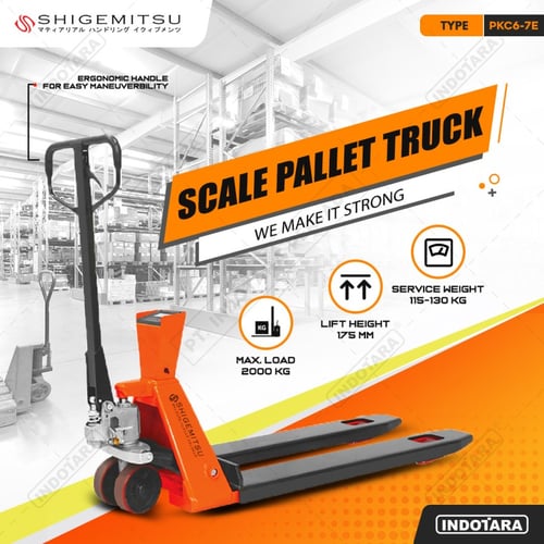 Hand Pallet Dengan Timbangan SHIGEMITSU - Scale Pallet Truck PKC6-7E