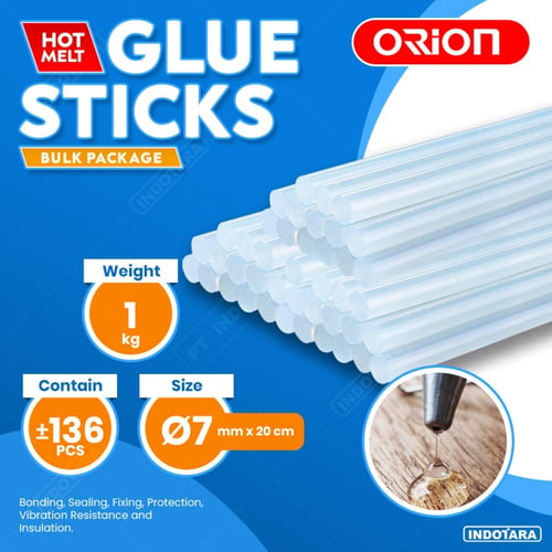 Hot Melt Glue Sticks / Isi Refill Glue Gun Orion Size 7mm 1.0Kg