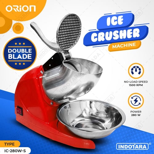 Ice Crusher Mesin Gilingan Es Mesin Es Serut IC-280W-S - Orion - Merah
