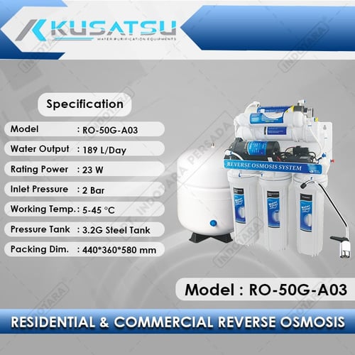 Kusatsu 6-Stages Reverse Osmosis RO-50G-A03 189 L