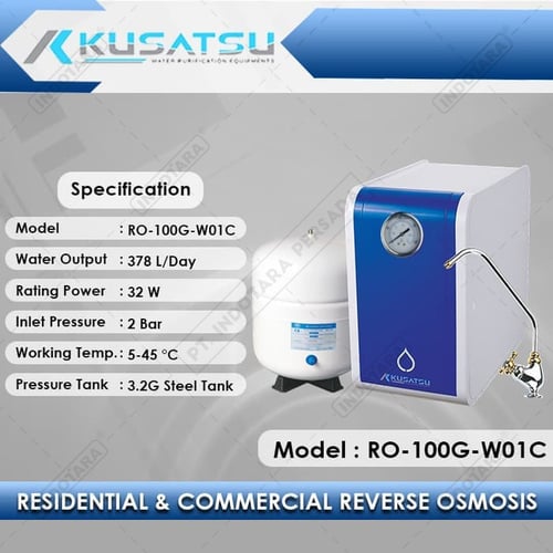 Kusatsu Reverse Osmosis RO-100G-W01C With Pressure Gauge 378 L
