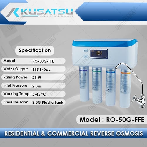 Kusatsu Reverse Osmosis RO-50G-FFE 4 Stages Filtration