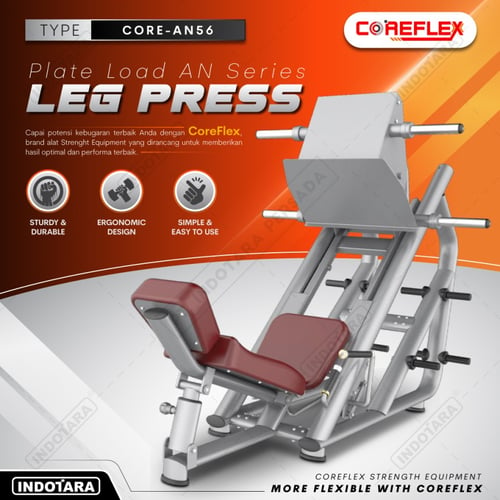 Leg Press Legpress Hack Squat Alat Fitnes Fitness Coreflex CORE-AN56