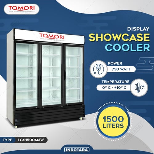 Lemari Pendingin Showcase Cooler Display Tomori LGS1500M3W 1500LITER