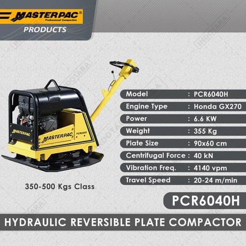 Masterpac Hydraulic Reversible Plate Compactor PCR6040H