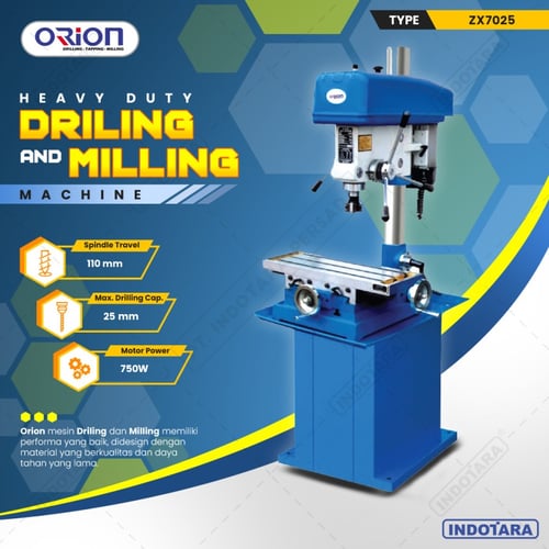 Mesin Bor Duduk Orion Milling Drilling Machine ZX7025