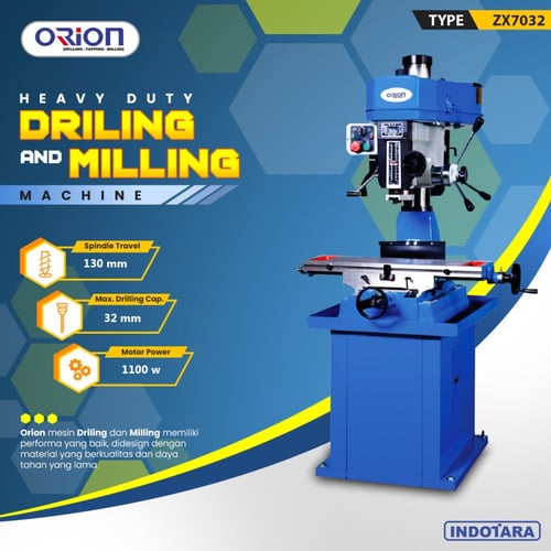 Mesin Bor Duduk Orion Milling Drilling Machine ZX7032